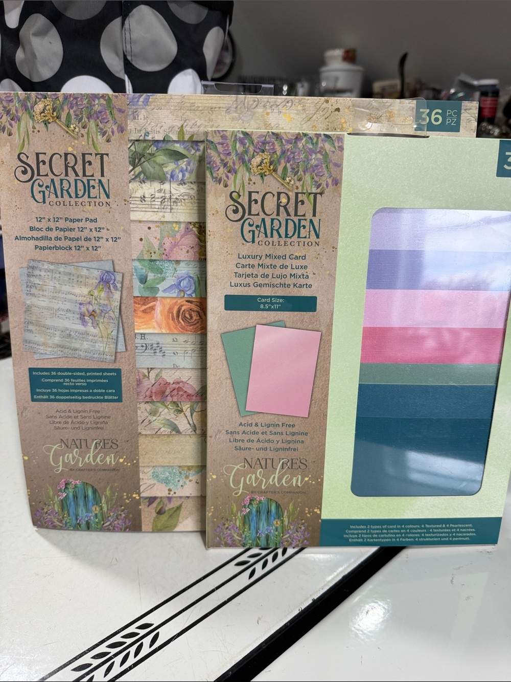 Crafters Companion Nature’s Garden Secret Garden Paper Pad and Luxury Card